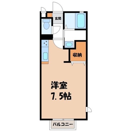 フラッツア小山の物件間取画像